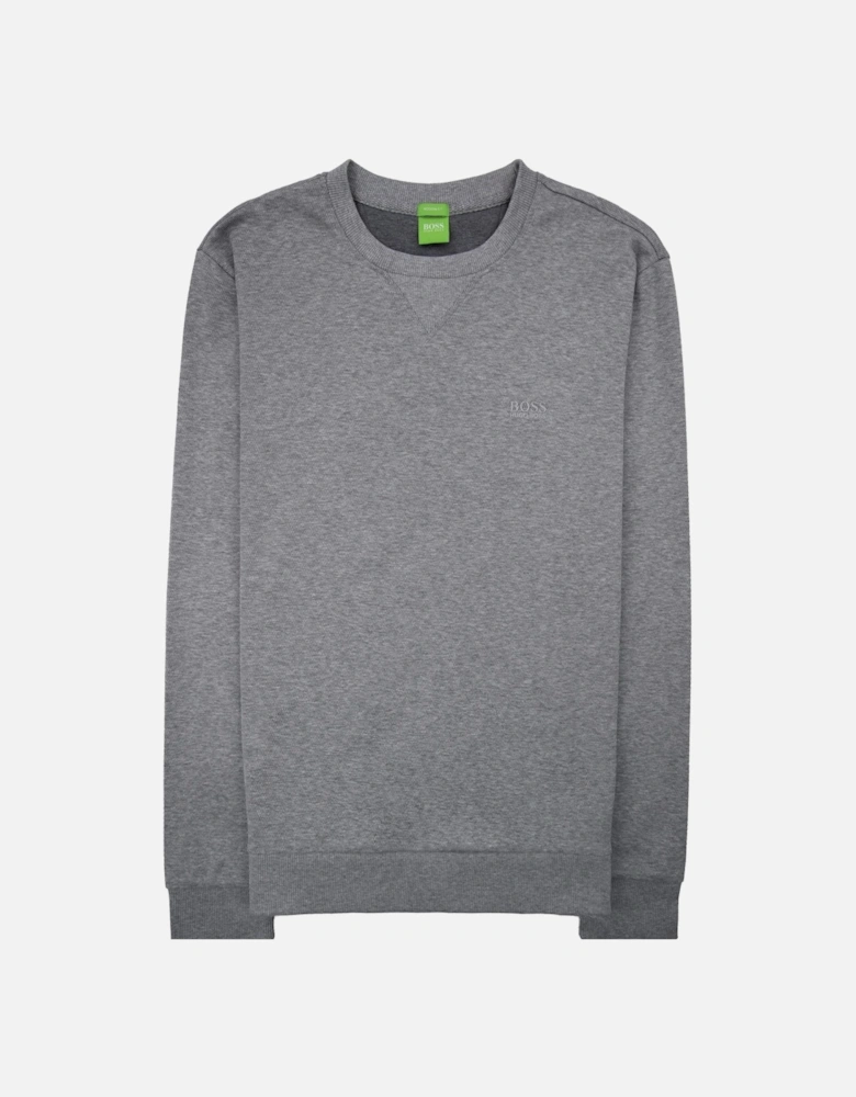 C Salbo Logo Crewneck Sweatshirt Grey 059