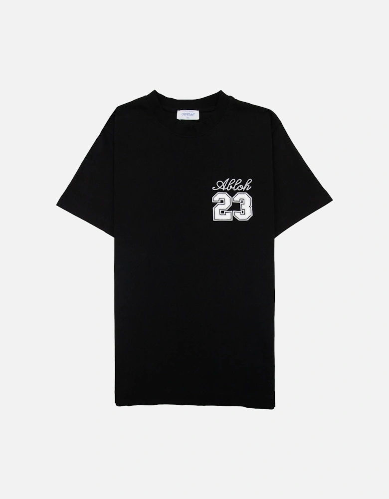 Off White 23 Logo Slim S/s T Shirt Black/white