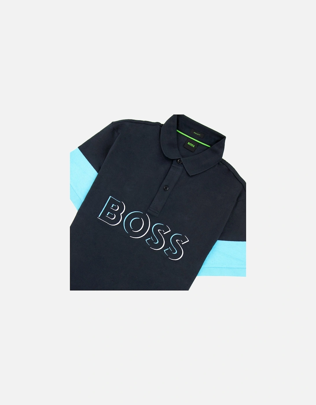 Pavel Embroidered Logo Polo Navy 402