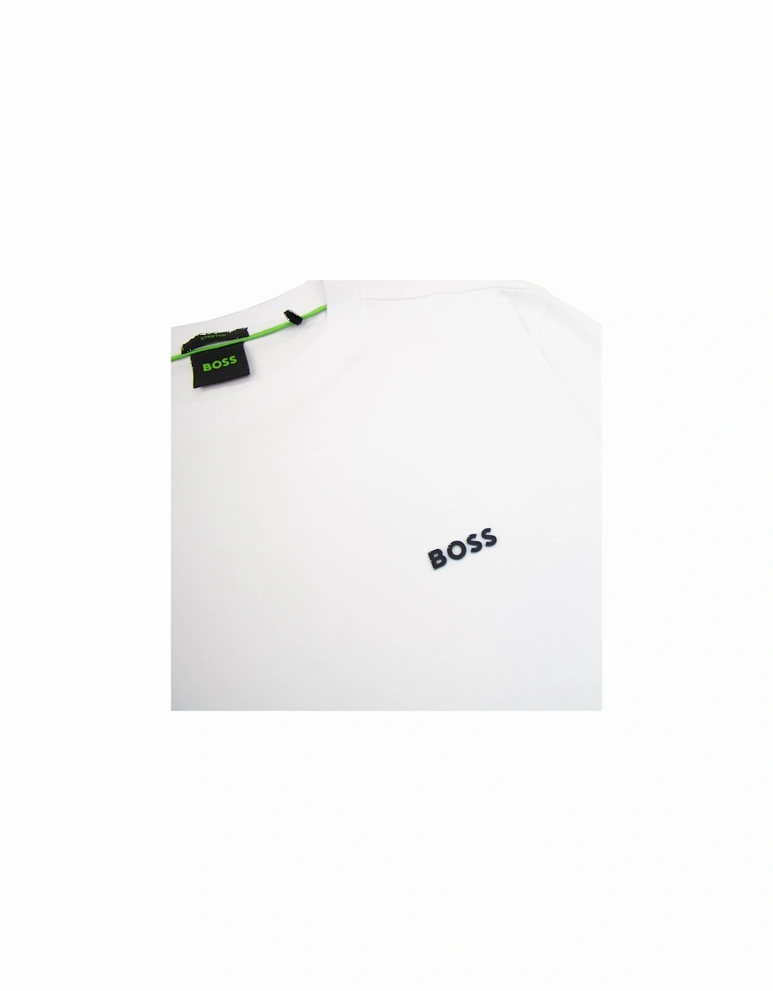 Contrast Printed Logo Tee White 102