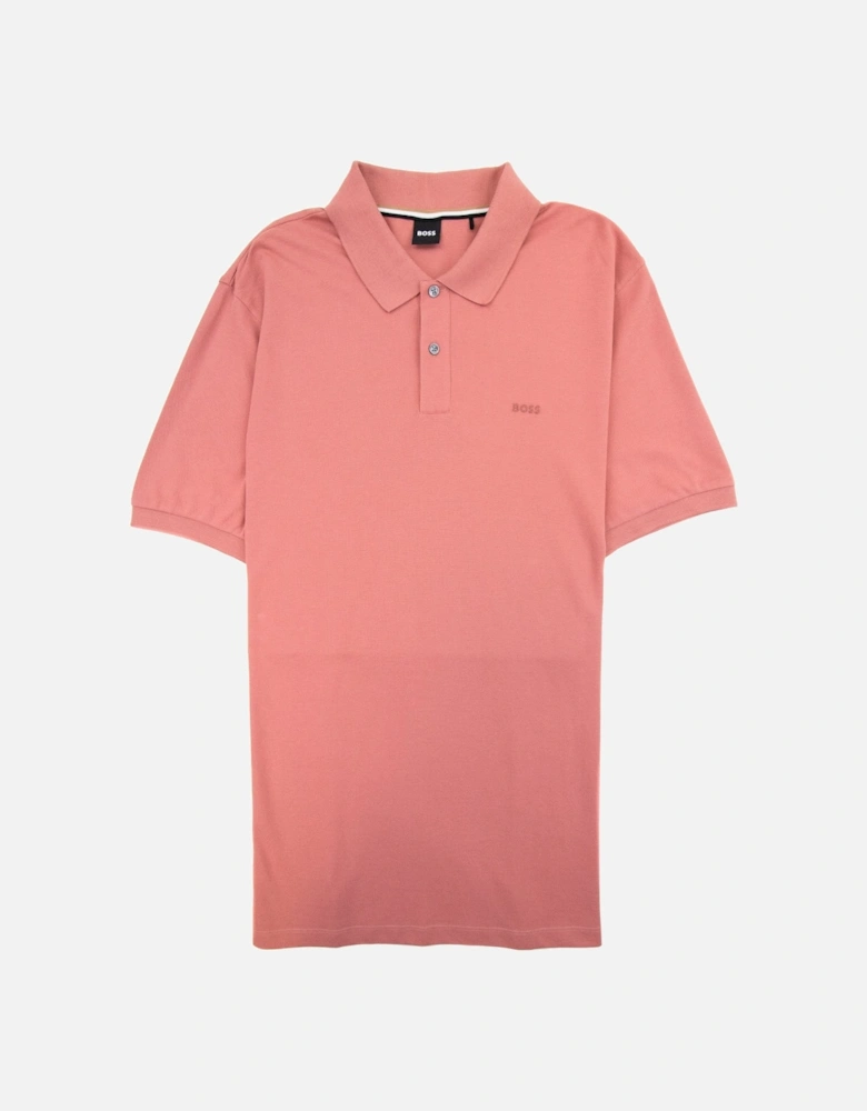 Pallas Embroidered Logo S/s Polo Light Red 692