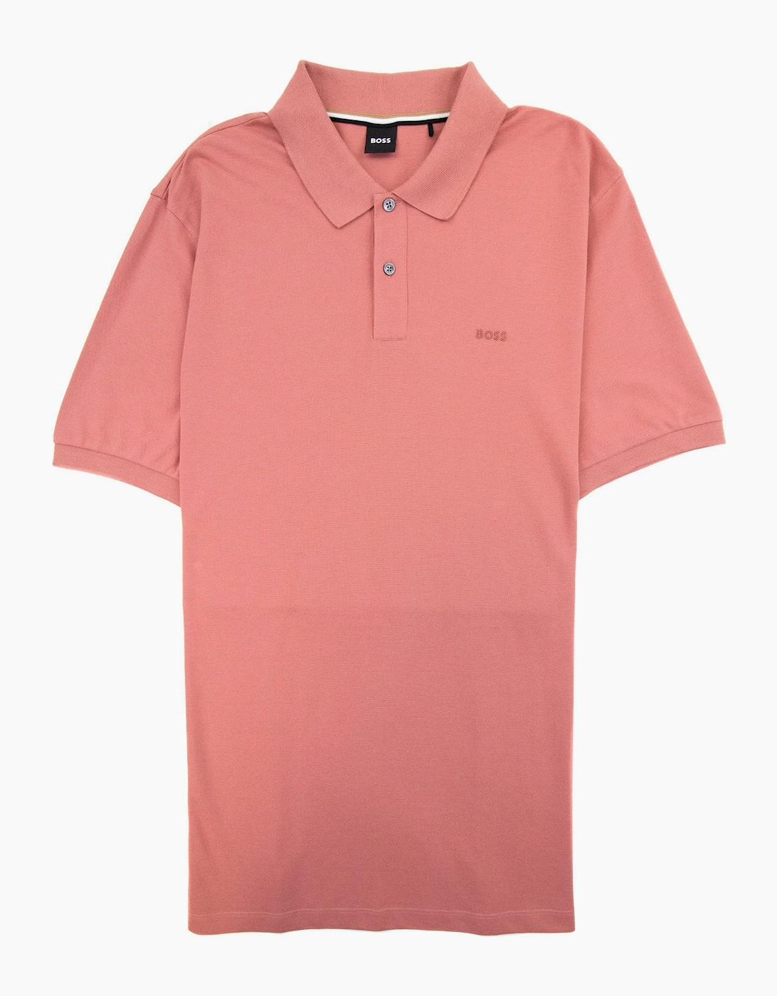 Men's Hugo Boss Pallas Embroidered Logo S/s Polo Light Red 692 - Orange - Size: 44