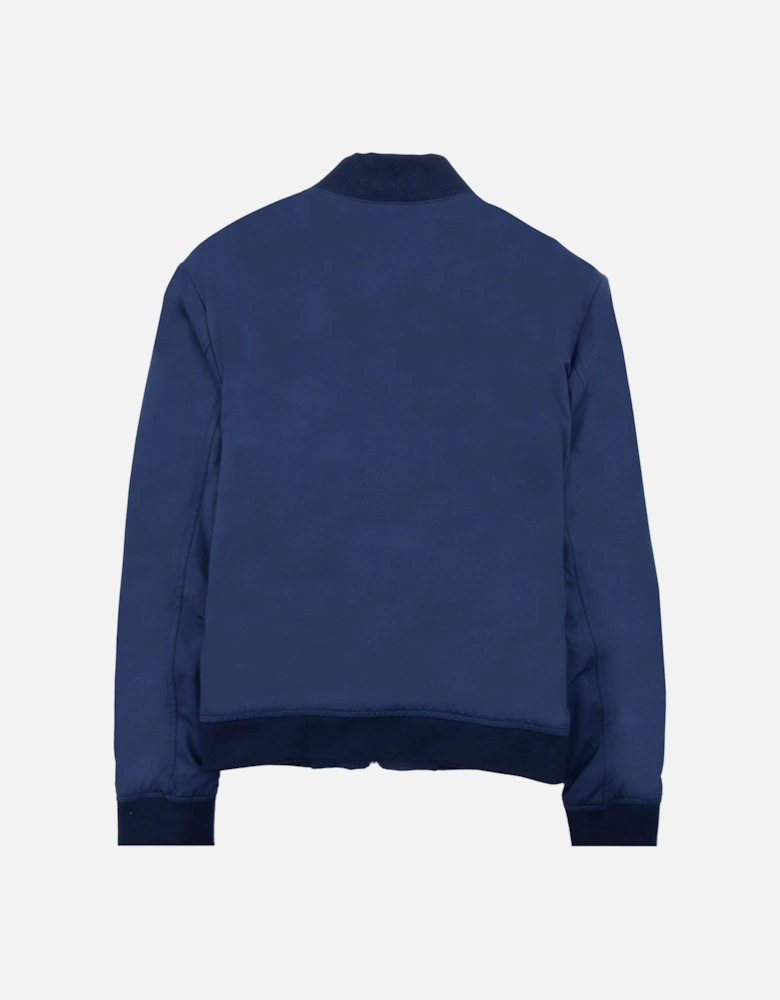 Slim-fit Jacket In Performance-stretch Jersey Navy 404