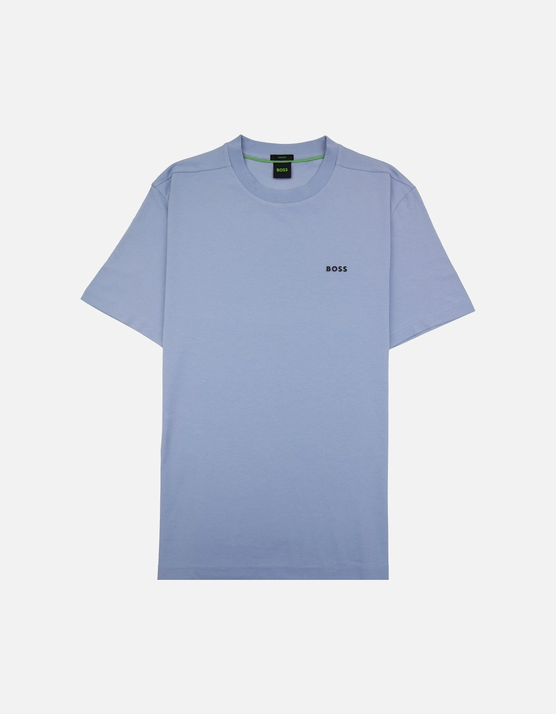 Contrast Printed Logo Tee Sky Blue, 5 of 4