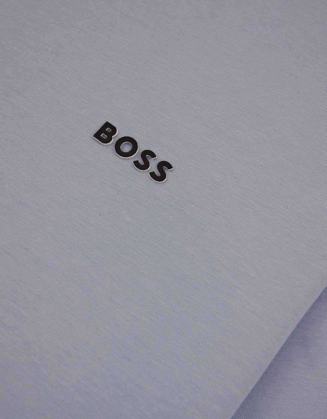 Contrast Printed Logo Tee Sky Blue