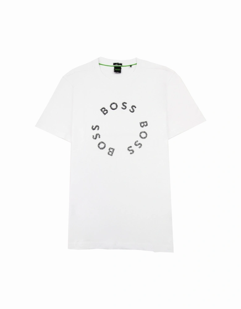 Tee 4 Circle Logo Print T Shirt White 100