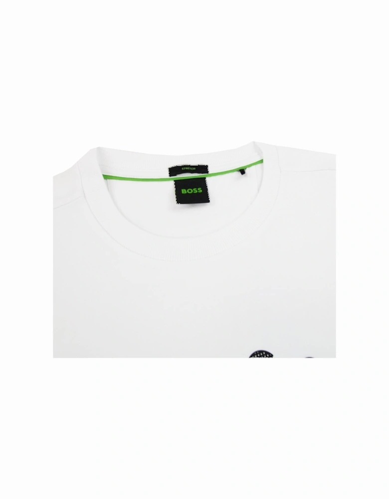 Tee 4 Circle Logo Print T Shirt White 100