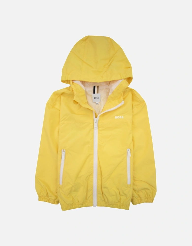 Kids Logo Wind Breaker Jacket Yellow 528