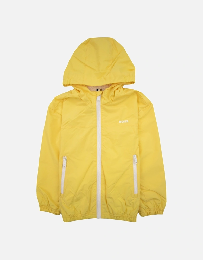 Kids Logo Wind Breaker Jacket Yellow 528