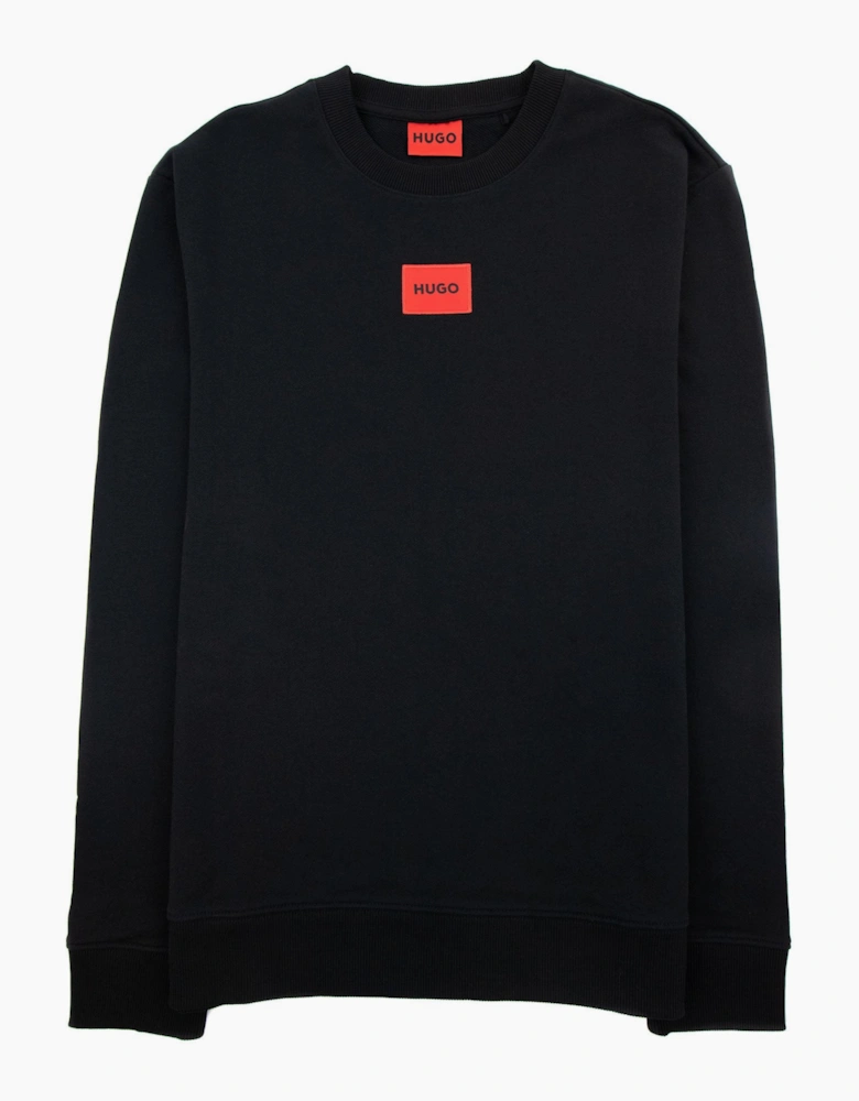 Hugo Diragol212 Patch Logo Sweatshirt Black 001