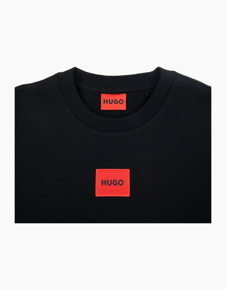 Hugo Diragol212 Patch Logo Sweatshirt Black 001