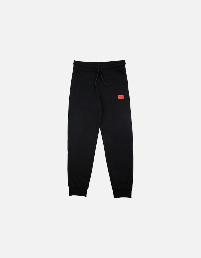 Hugo Doak212 Patch Logo Tracksuit Pants Black 001