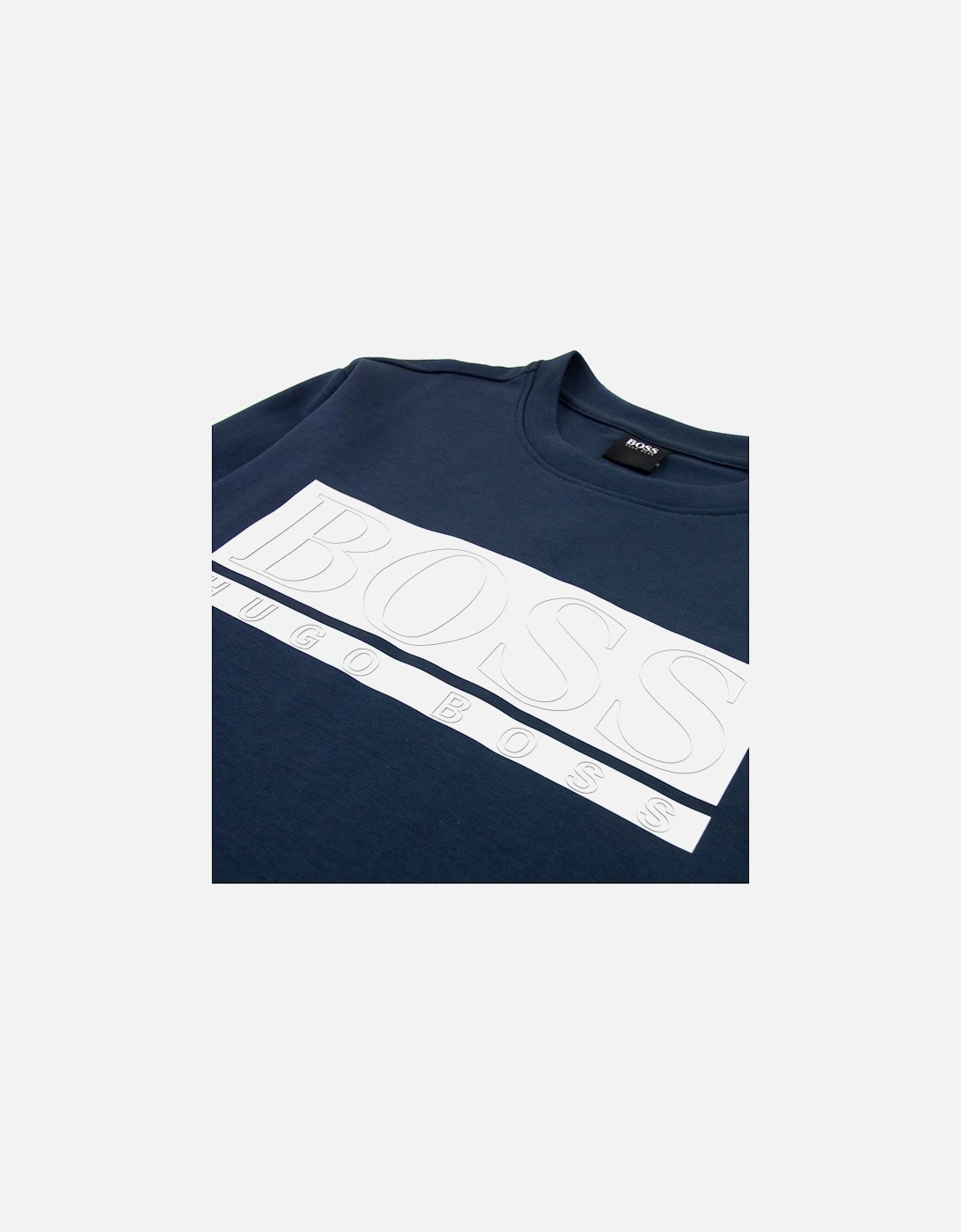 Block Logo Sweatshirt Navy 410