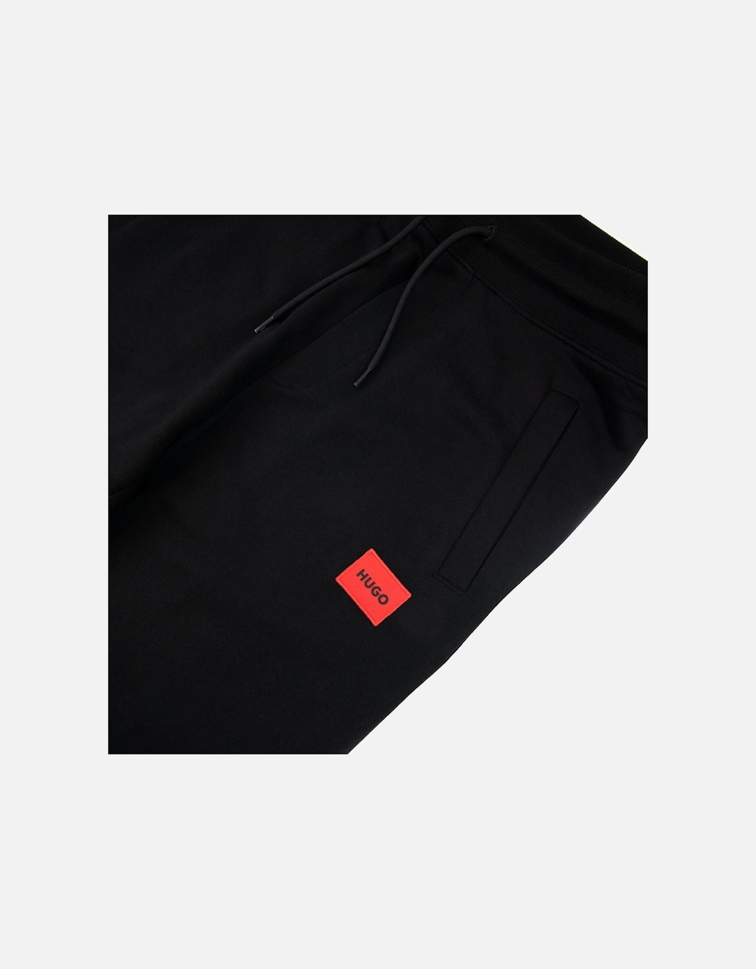 Hugo Doak212 Patch Logo Tracksuit Pants Black 001