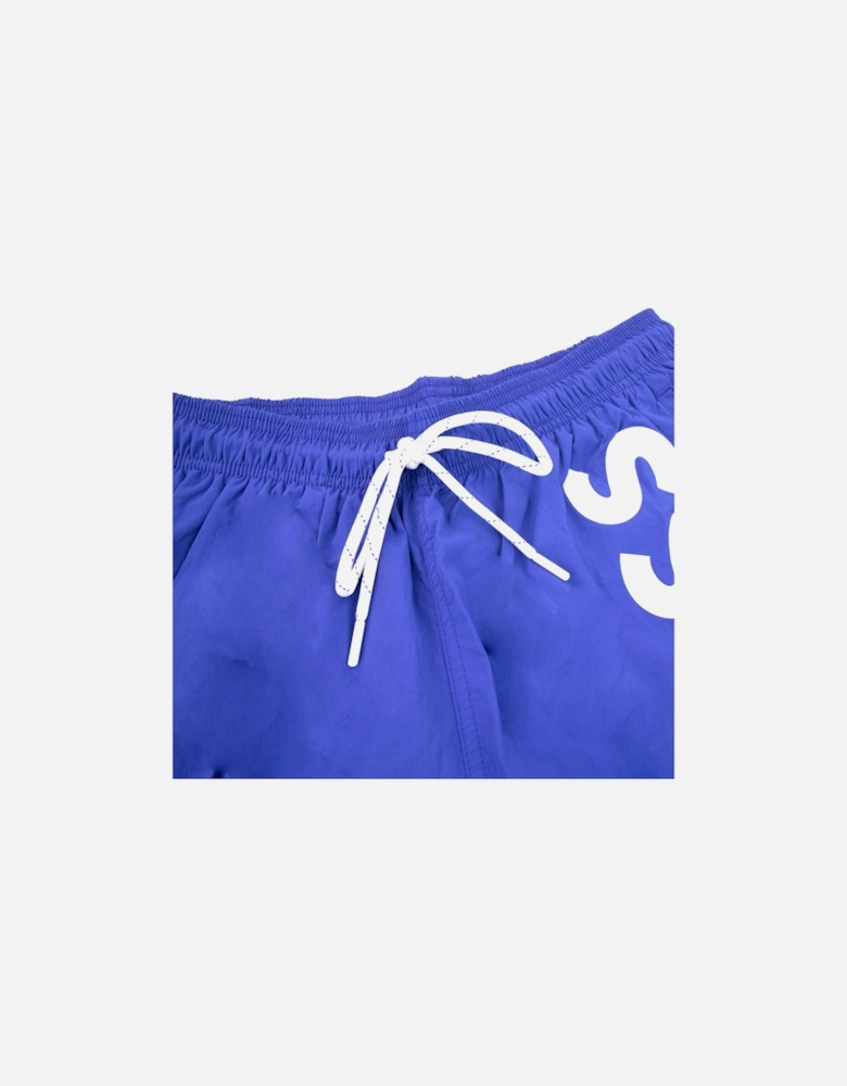 Octopus Large Logo Print Shorts Blue 433