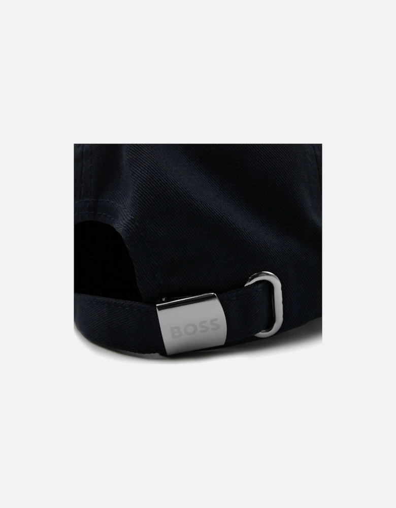 Logo-print Cap In Cotton Twill Navy 402