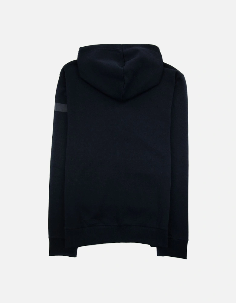 Saggy 1 Stripe Logo Zip Up Hoody Navy 402