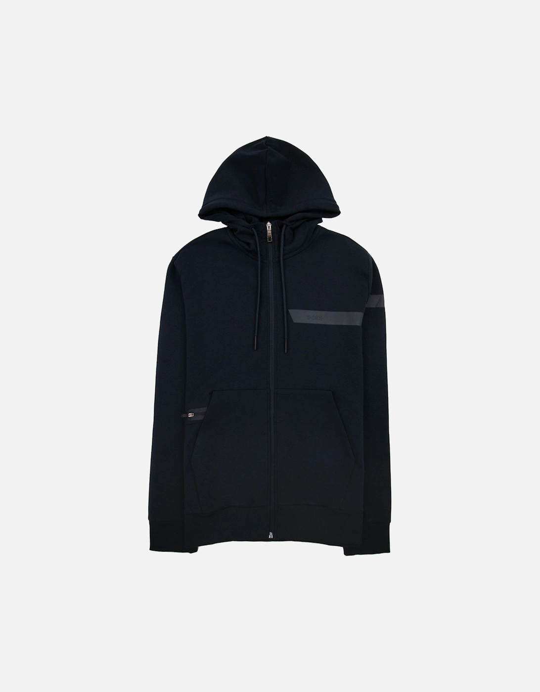 Saggy 1 Stripe Logo Zip Up Hoody Navy 402, 6 of 5