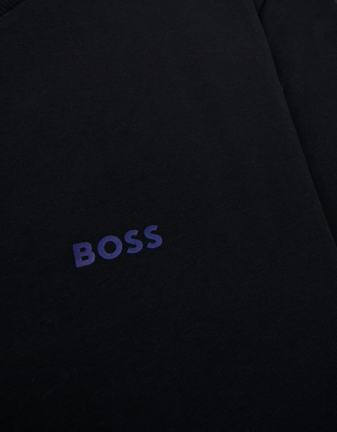 Contrast Printed Logo Tee Black 004