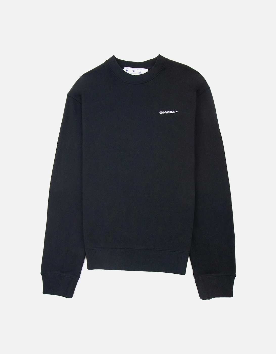 Off White Wave Outline Diag Slim Crewneck Black, 5 of 4