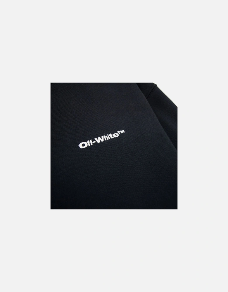 Off White Wave Outline Diag Slim Crewneck Black