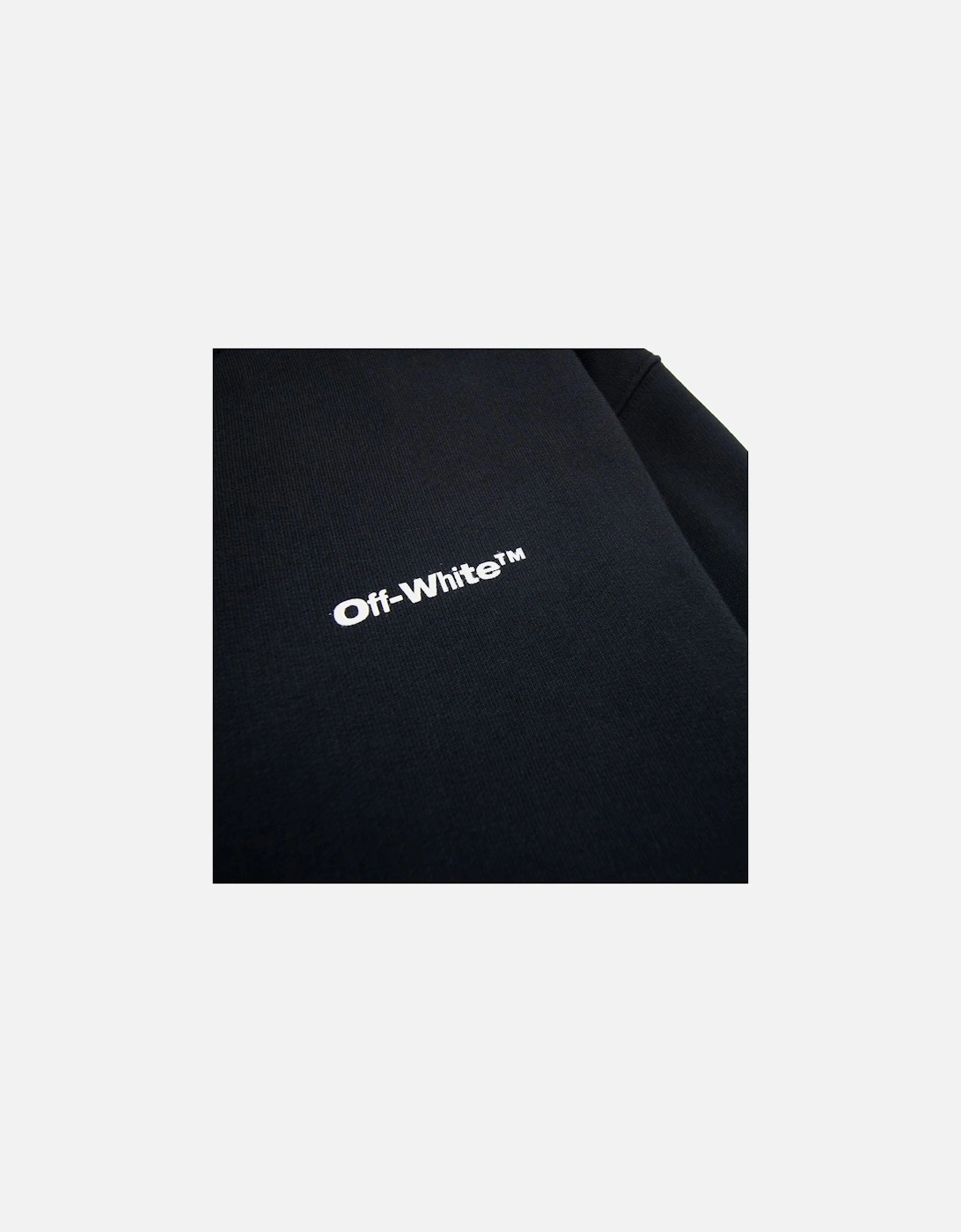 Off White Wave Outline Diag Slim Crewneck Black