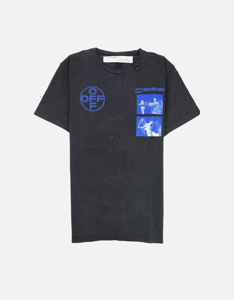 Off White Hardcore Caravaggio Jersey T-shirt Black/blue