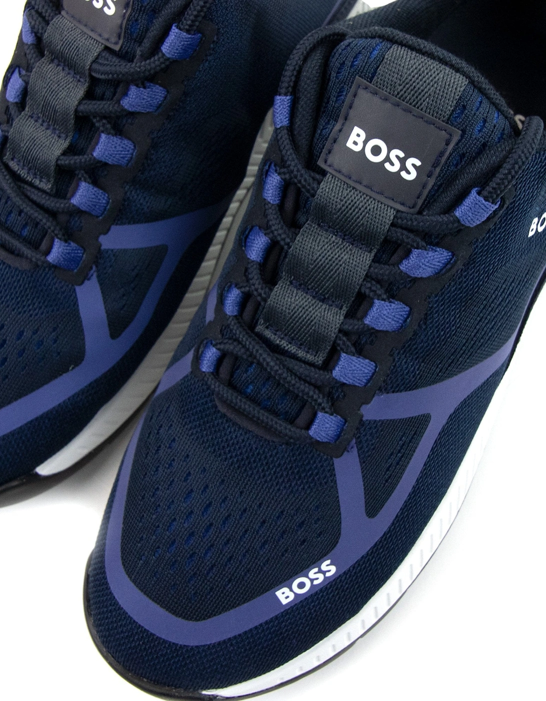 Titanium Mesh Runner Open Blue