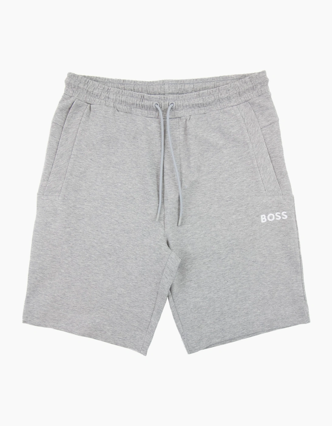 Hugo Boss Men's Grey Headlo 1 Embroidered Logo Shorts 059 - Size: 33/32/32