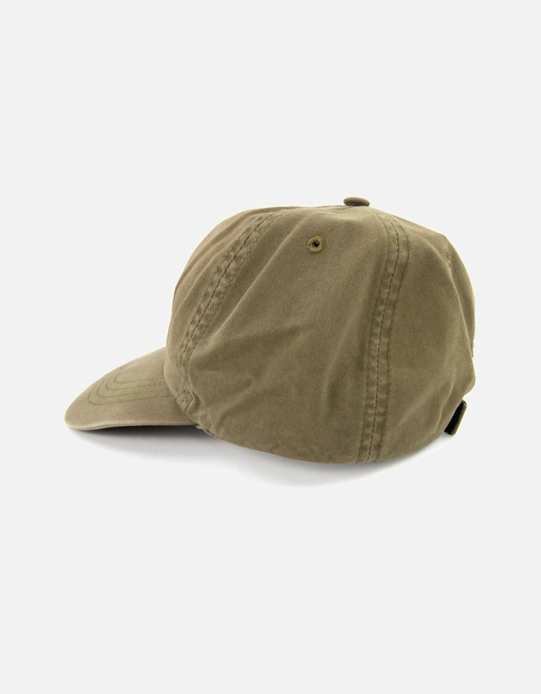 Off White Slanted Logo Baseball Cap Green