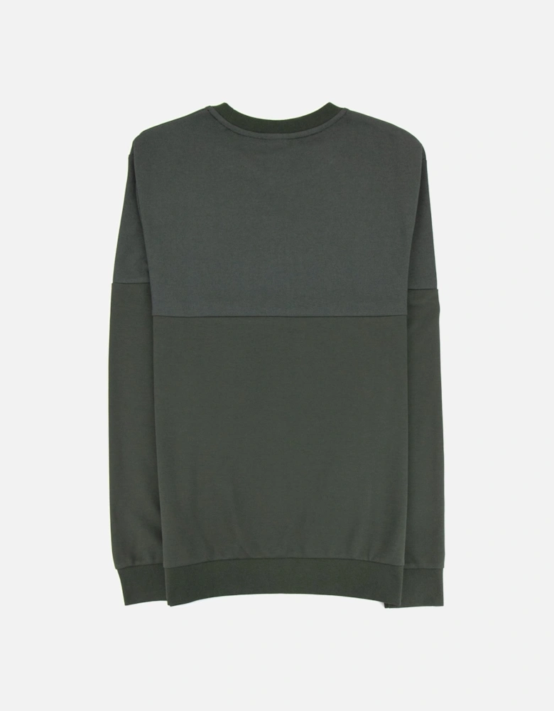 Tracksuit Sweatshirt Front Logo Dark Green