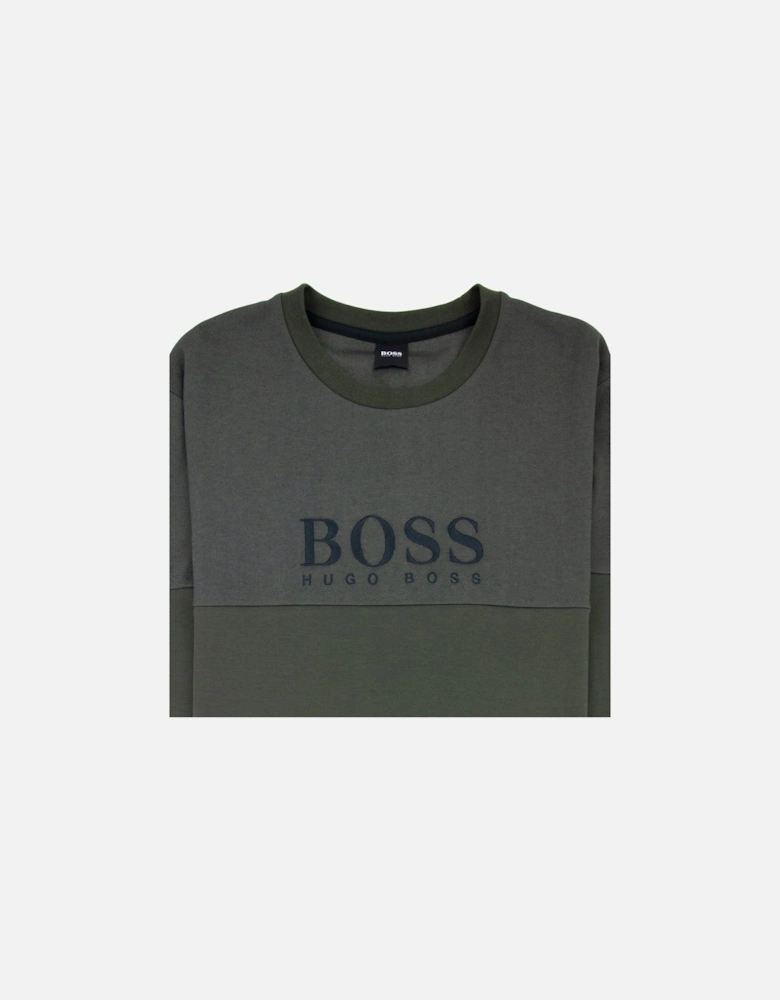 Tracksuit Sweatshirt Front Logo Dark Green