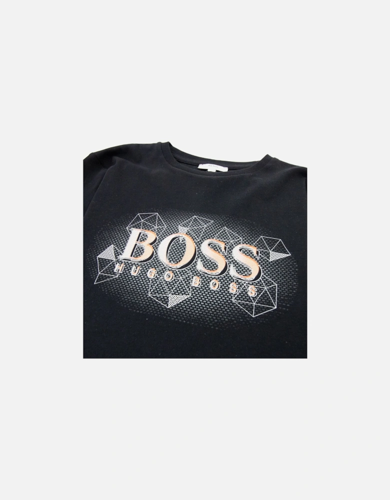 Kids Logo L/s T Shirt Black