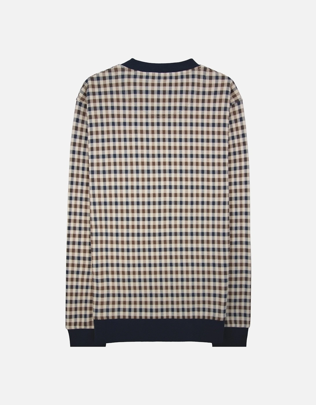 Iconic Crewneck Fleece Sweatshirt Club Check 28