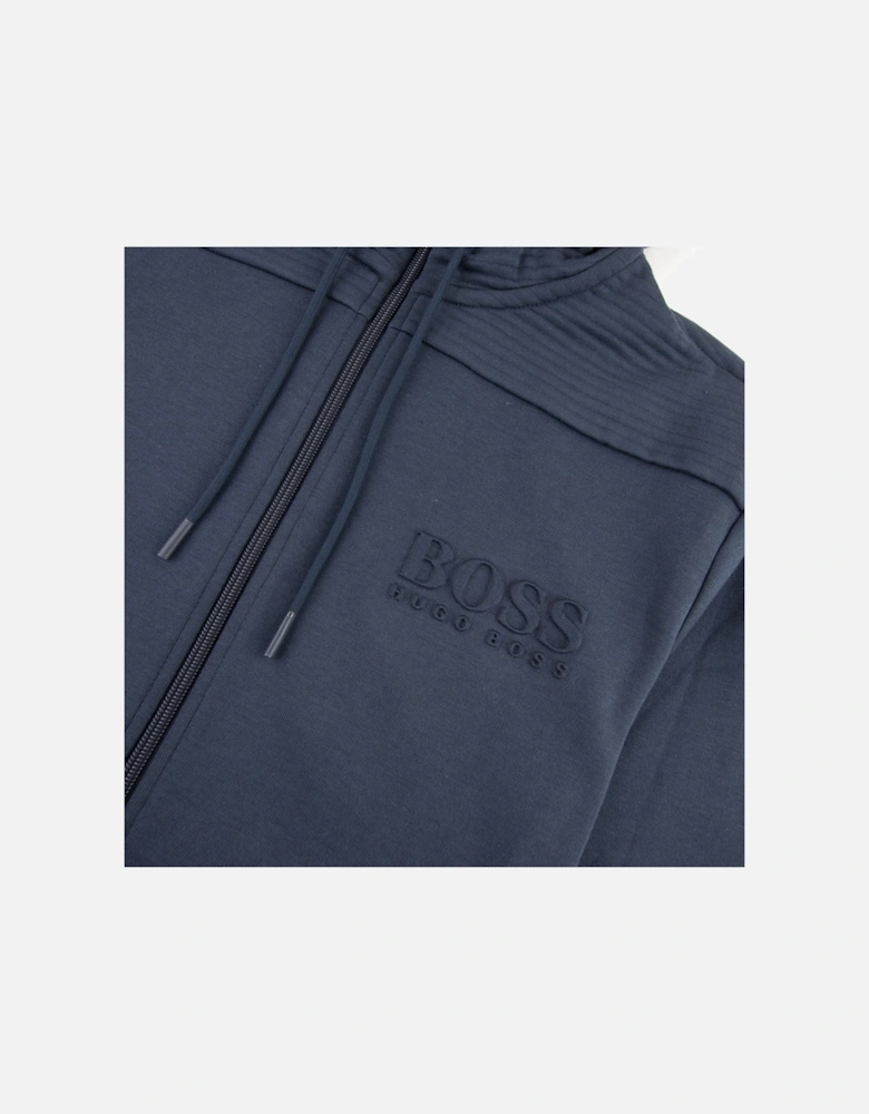 Saggy Embossed Logo Hoodie Navy 410