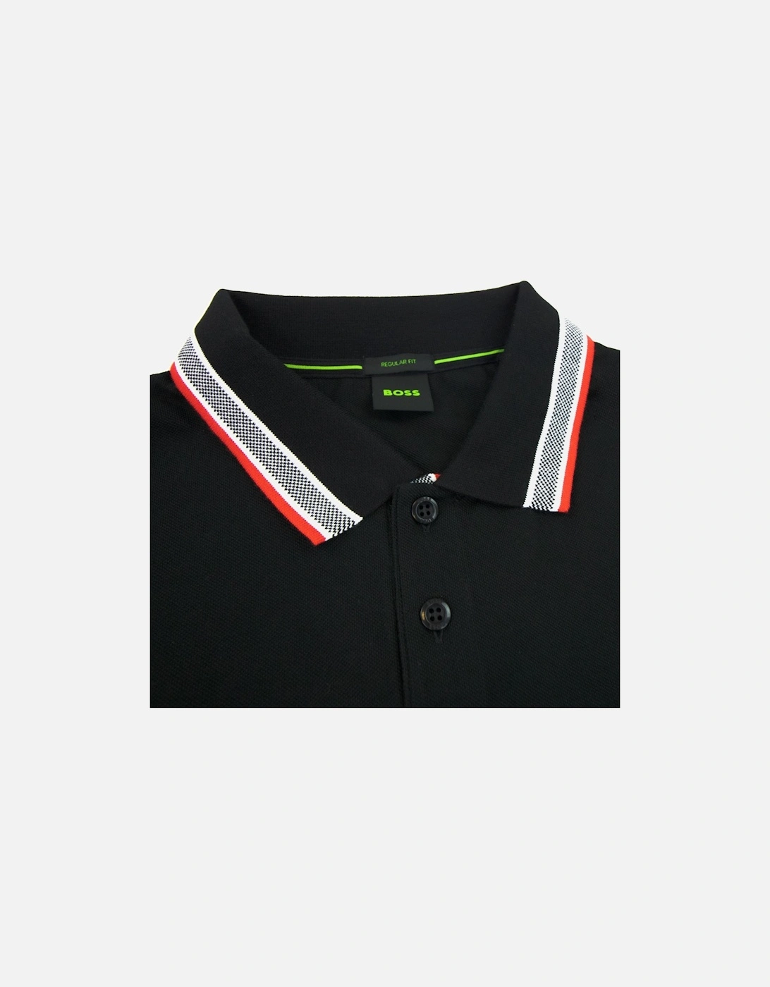 Plisy Regular Fit L/s Polo Black 004