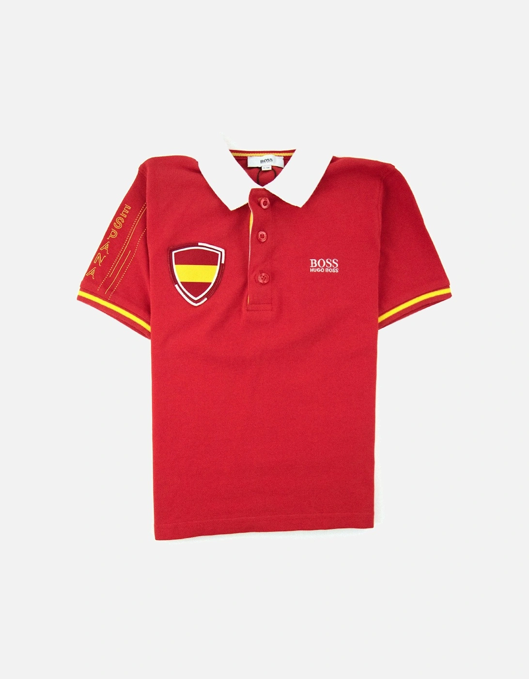 Kids Spain Football S/s Polo Red, 3 of 2