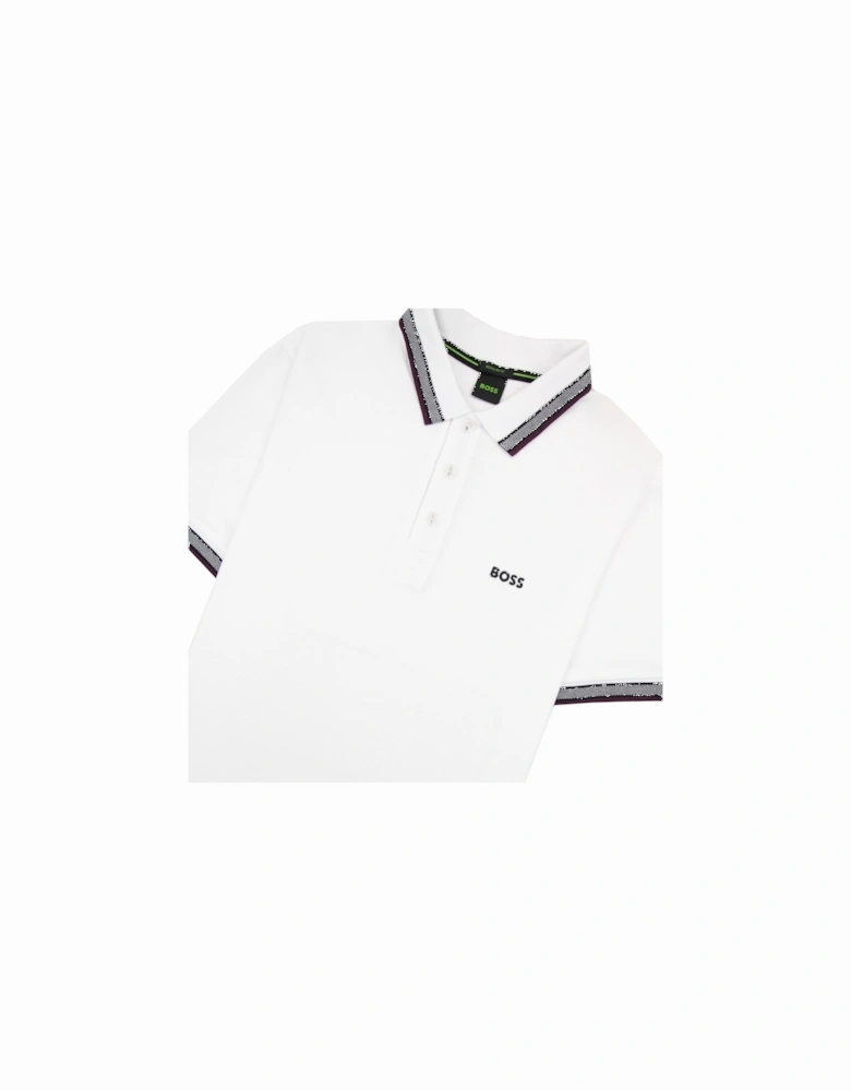 Embroidered Logo Paddy Polo White 102