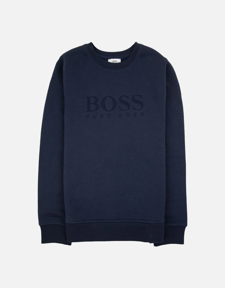 Kids Boss Logo Sweat Navy