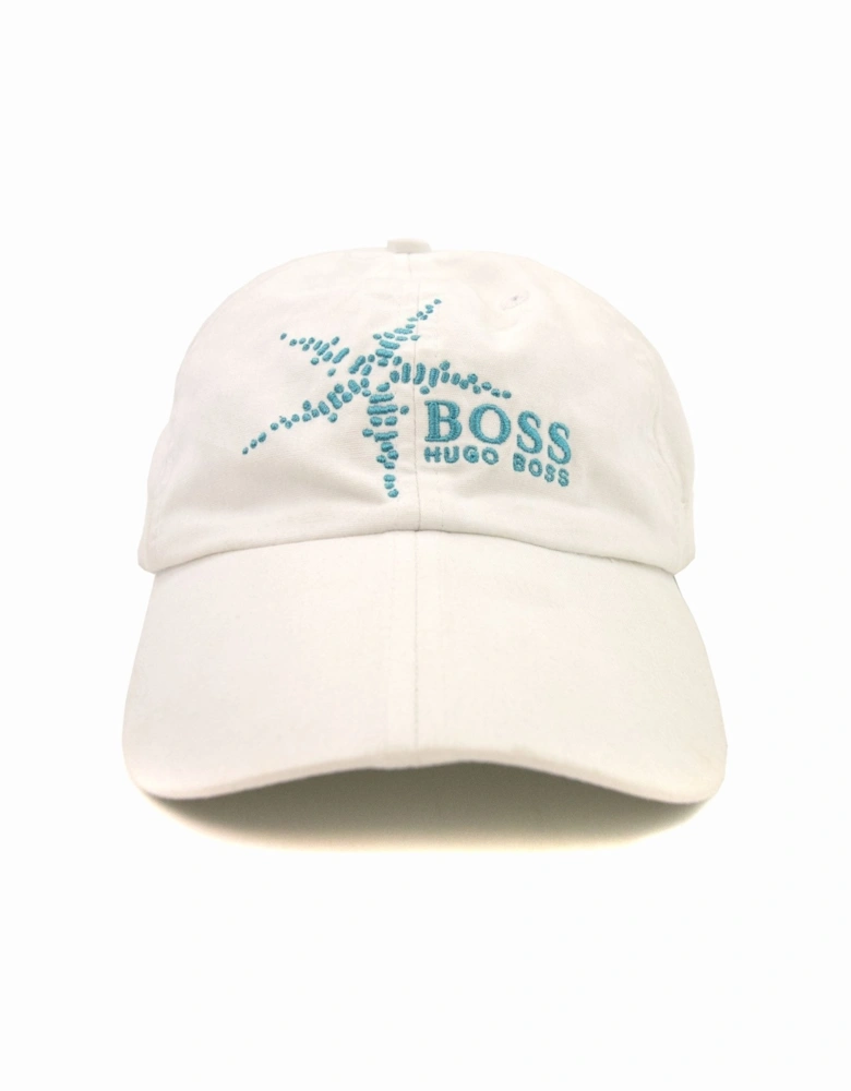 Embroidered Logo Cap White