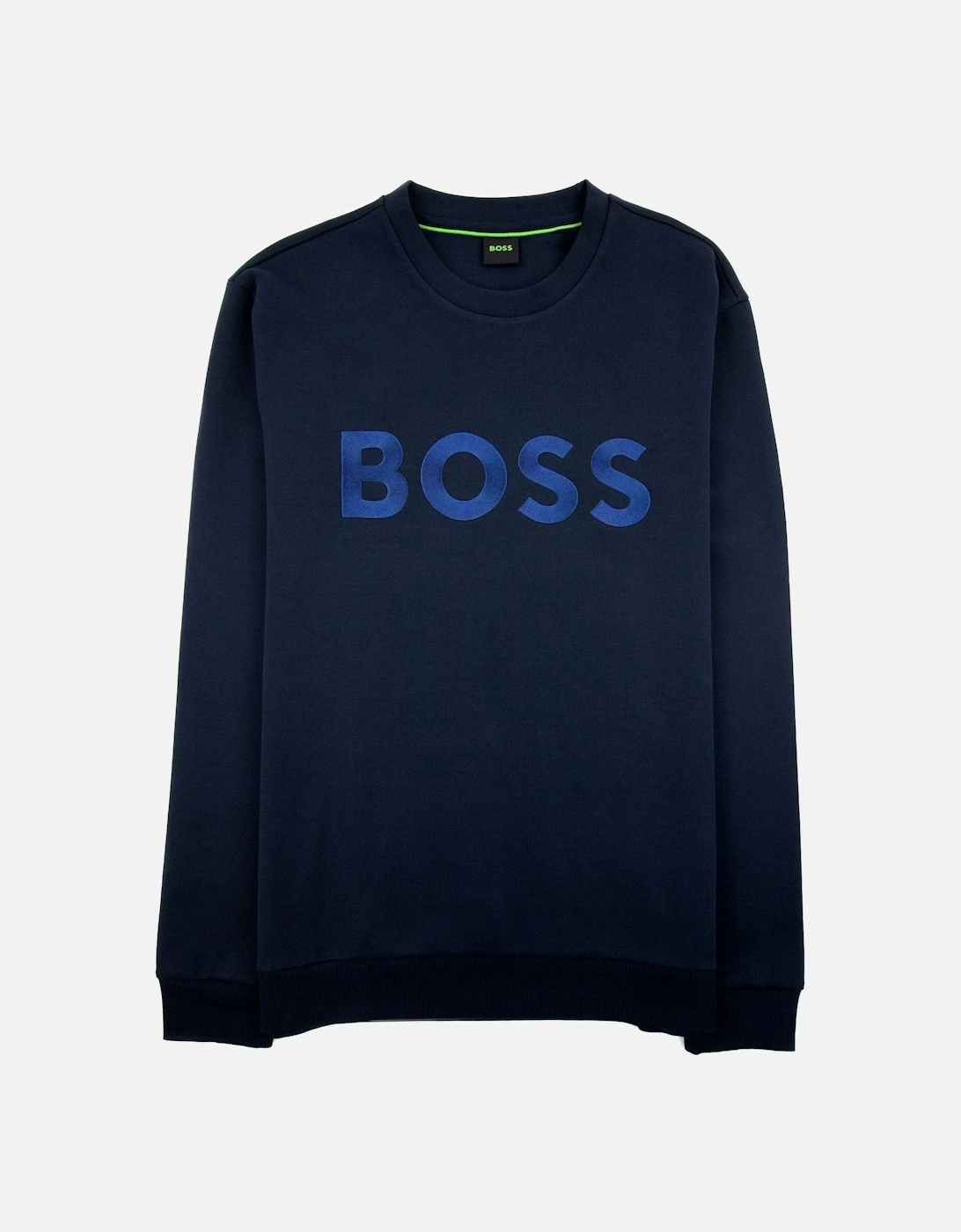 Salbo 1 Contrast Logo Relax Fit Sweatshirt Navy 402, 4 of 3