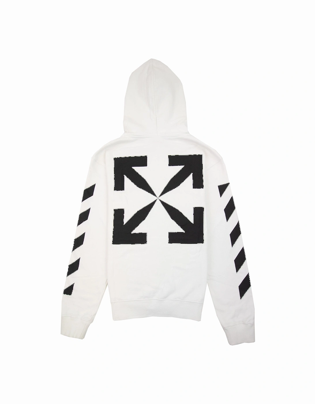 Off White Diagonal Arrow Slim Hoodie White