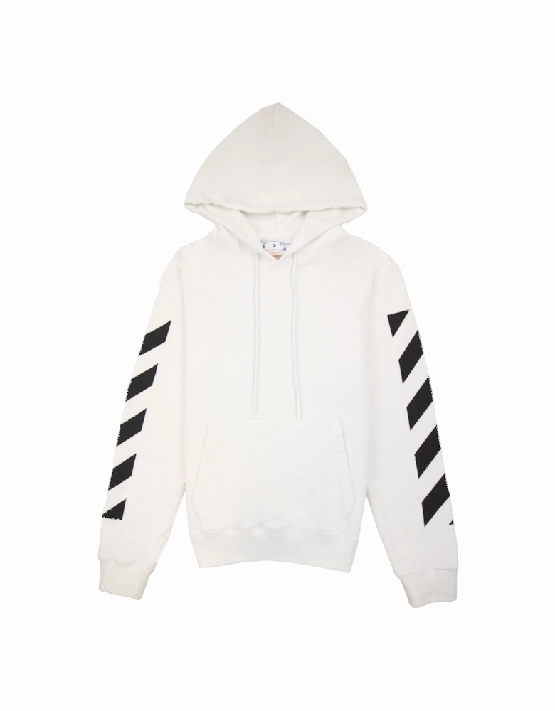Off White Diagonal Arrow Slim Hoodie White