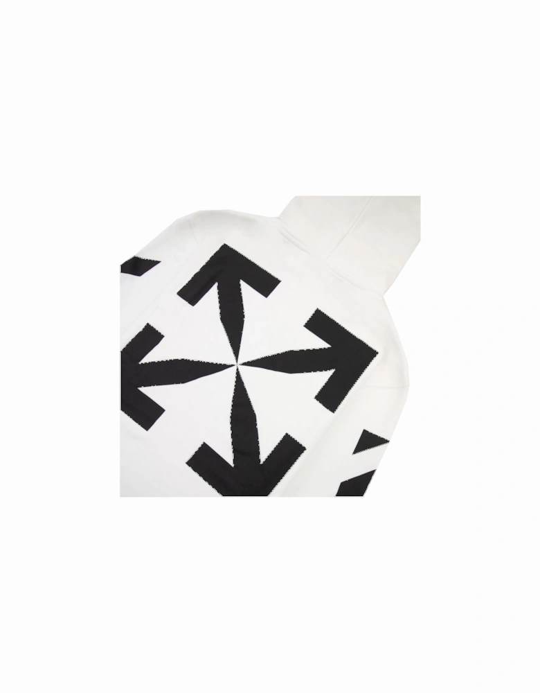 Off White Diagonal Arrow Slim Hoodie White