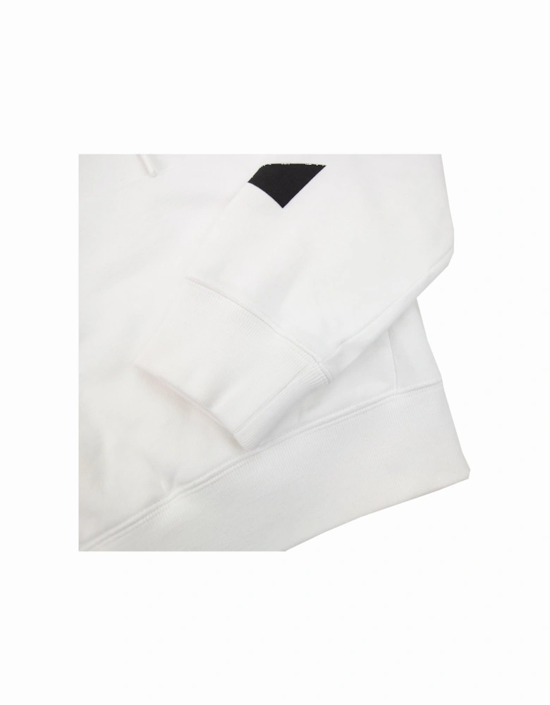 Off White Diagonal Arrow Slim Hoodie White