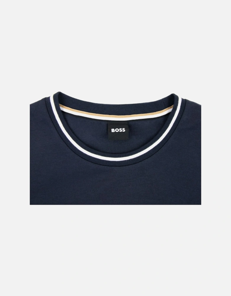 Contrast Insert Logo Tracksuit Sweatshirt Dark Navy 403