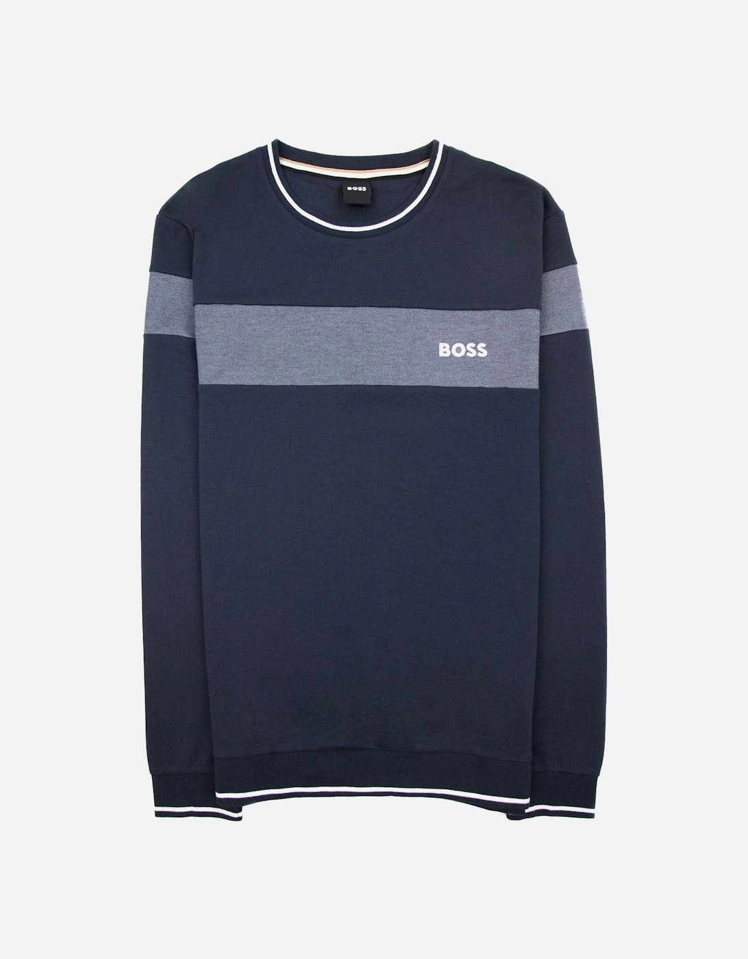 Contrast Insert Logo Tracksuit Sweatshirt Dark Navy 403, 4 of 3