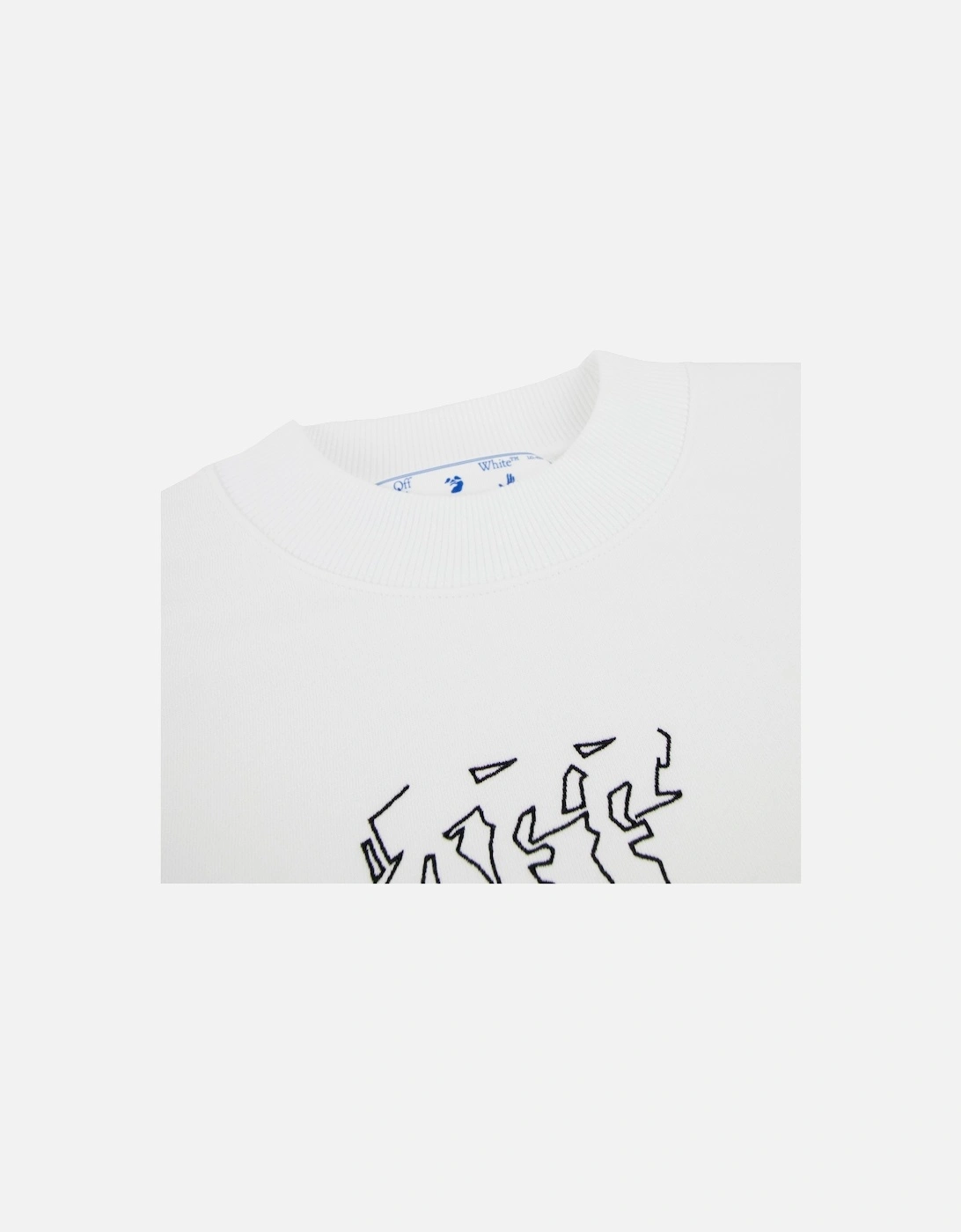 Off White Neen Arrow Skate Crewneck Sweatshirt White/black