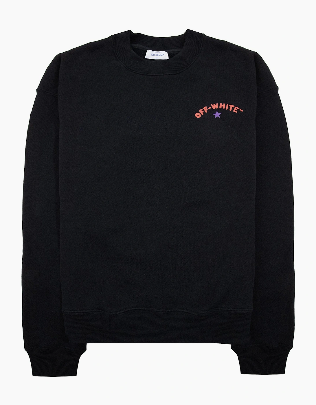 OFF-WHITE Men's Off White Star Arrow Skate Crewneck Black - Size: 13 years/12 years