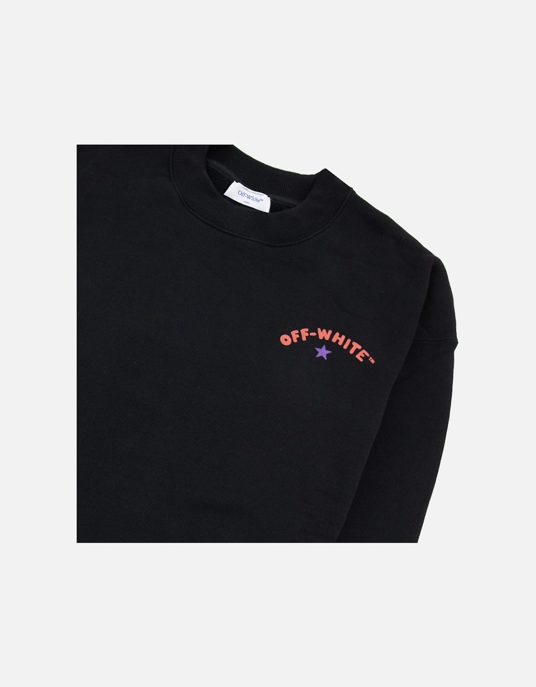 Off White Star Arrow Skate Crewneck Black
